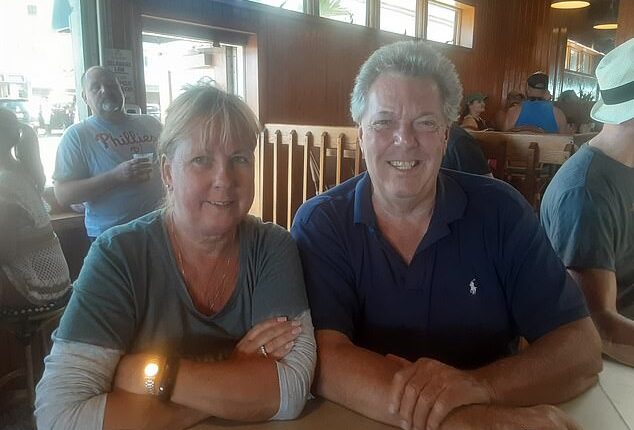 The ex-husband of Former First Lady Jill Biden, William Stevenson (right), was charged on Monday with the first-degree murder of his wife Linda Stevenson (left)