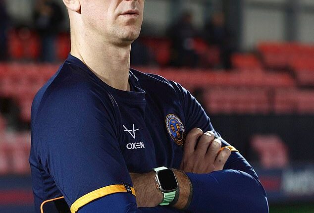 Joe Hart was present for Shrewsbury Town as a goalkeeping coach for one night only