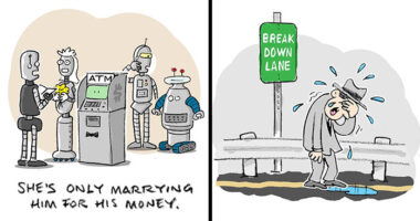 Joe Lennon’s Sharp Single-Panel Comics Find Dark Humor In Life’s Smallest, Strangest Moments (52 Pics)