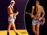 Justin Bieber's bizarre Grammys performance in BOXERS baffles fans as he returns to the stage: 'Why is he naked?'