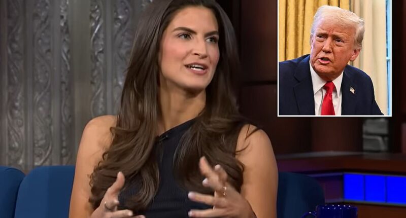 CNN's Kaitlan Collins fired back after President Trump claimed he'd 'never seen her smile.' On Tuesday's The Late Show with Stephen Colbert , 33-year-old Collins recalled being taunted by Trump in the Oval Office earlier this month after she asked what he would say to Jeffrey Epstein's survivors. 'You know she's a young woman,' the president told a room of Republican lawmakers and reporters, then turned to Collins directly: 'I don't think I've ever seen you smile. I've known you for 10 years, I don't think I've ever seen you smile.' She insisted that it's hardly controversial to stay serious when asking about Epstein's sexual assault victims.