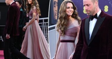 Kate Middleton brings back her blush Gucci gown for BAFTA Awards 2026