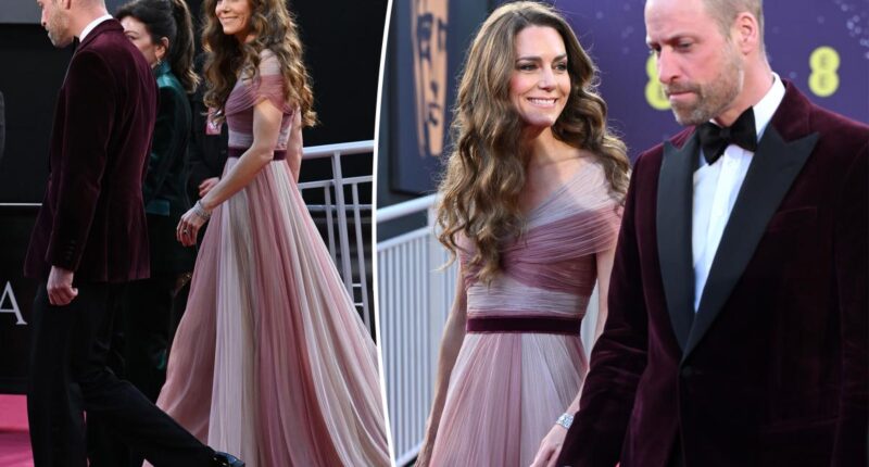 Kate Middleton brings back her blush Gucci gown for BAFTA Awards 2026