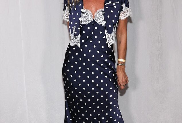 Kate Moss showed off her healthy glow as she attended the Los Angeles premiere of the short drama film, Sandiwara, on Thursday