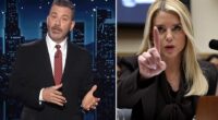 Late-night TV host Jimmy Kimmel has blasted Attorney General Pam Bondi for acting like a 'crazed dance mom' during a fiery marathon hearing on Capitol Hill. 'She's shouting like a crazed dance mom, berating Democrats for giving her chubby daughter a low score,' Kimmel quipped during his late-night comedy show Wednesday evening. 'This is the kind of woman who, if you lived next door to her, you'd move,' Kimmel also noted of Trump's AG. 'You wouldn't even argue with her. You'd just relocate and never go back to the block,' he added.