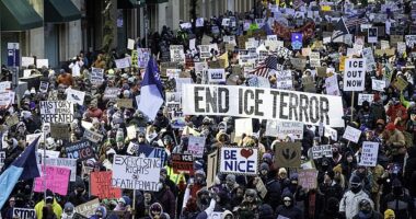 Thousands have taken to the streets in Minneapolis to protest immigration operations that turned deadly for two American citizens in Minnesota last month