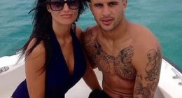 Annie Kilner has announced she is expecting a girl with her footballer husband Kyle Walker - adding to their brood of four boys