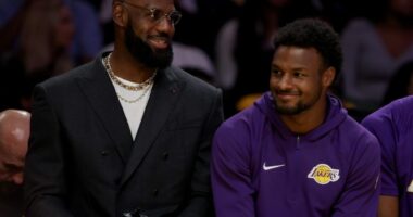Lakers' LeBron James Rips Jaylen Brown For Criticizing Bronny
