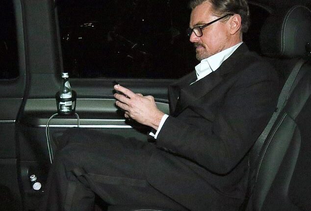 Leonardo DiCaprio showed off a new look and sported reading glasses while leaving the BAFTAs after losing the leading actor award