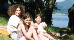 Lin, Josie and Megan Russell were brutally attacked with a hammer in a country lane not far from their home in Chillenden, Kent, 1996 (pictured, on a family holiday in Wales in 1995)