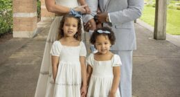 Wesley Hunt, his wife, and their three children, Willie, and his two older sisters, Victoria and Olivia