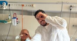 Manchester City's Rayan Cherki visited a young football fan in hospital this week
