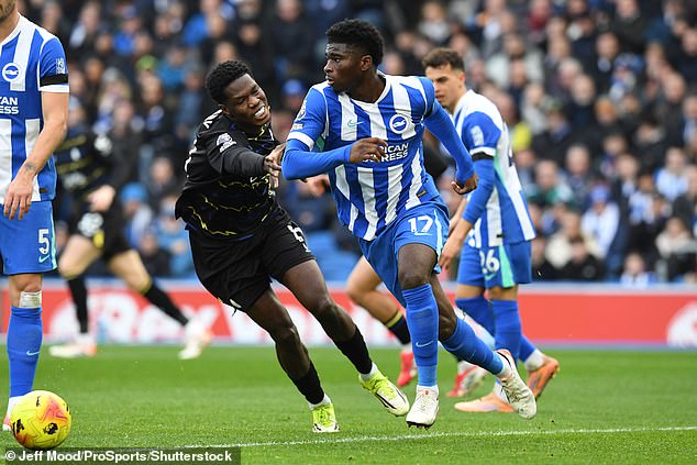 Brighton’s Carlos Baleba is high on United’s list of targets, with the club keen to sign at least one midfielder to replace Casemiro and, probably, Manuel Ugarte in the summer