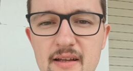 Frank Ilett, 29, who lives in Spain, is seen shortly after he last had a trim in October 2024. He has vowed not to cut his hair until his troubled team won five matches in a row