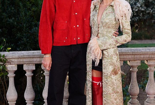 Margot Robbie joined Wuthering Heights co-star Jacob Elordi for a photocall at London's Spencer House on Wednesday