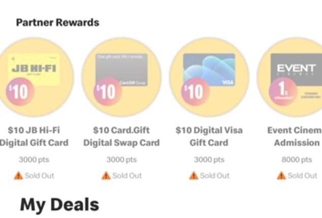 Eagle-eyed McDonald's Australia customers recently discovered a 'Partner Rewards' section added to the MyMacca's App, offering the chance to exchange points for digital gift cards