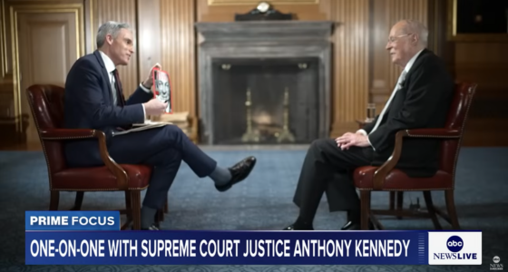 Anthony Kennedy speaking with ABC News.