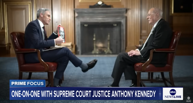 Anthony Kennedy speaking with ABC News.
