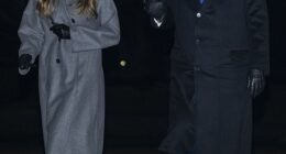 Melania Trump appeared to be in a shady mood when she stepped off Air Force One alongside husband President Donald Trump on Monday