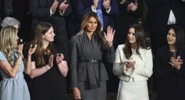 A source close to the East Wing has revealed who First Lady Melania Trump is bringing to Tuesday night's State of the Union address. She's pictured in the First Lady's box when President Donald Trump gave his joint address to Congress in March of last year