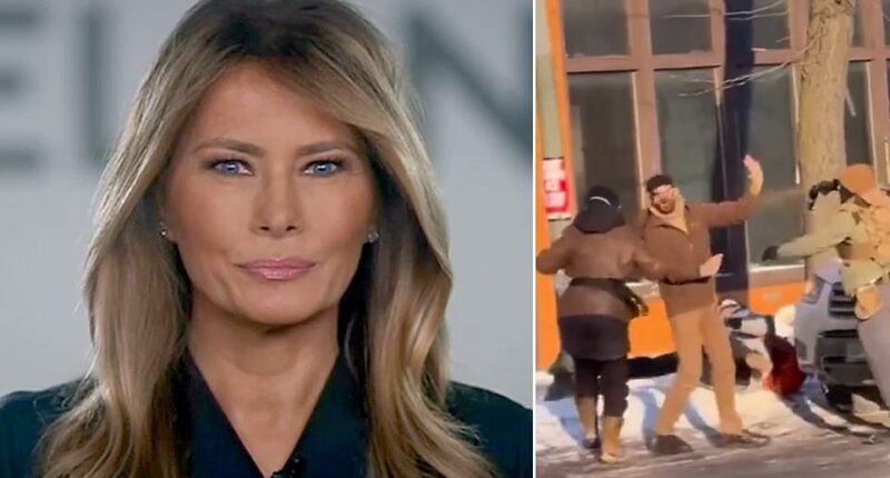 First Lady Melania Trump made a rare political statement on Tuesday calling for 'unity' amid weeks of unrest in Minnesota. 'I'm against the violence, so please, if you protest, protest in peace,' she told Fox & Friends on Tuesday morning. Melania, an immigrant from Slovenia, rarely makes public statements, especially as it related to political issues or her husband's job. But during television appearance promoting her upcoming movie, the first lady affirmed the 'great call' President Donald Trump had with Minnesota Governor Tim Walz and Minneapolis Mayor Jacob Frey, both Democrats, on Monday.