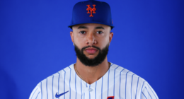 New York Mets pitcher Devin Williams during spring training workout in Port St. Lucie ahead of the 2026 season.
