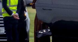 Moment Kim Kardashian and Lewis Hamilton checked -in for their 'steamy weekend' at Estelle Manor on Sunday as it's claimed they're enjoying a 'secret romance'