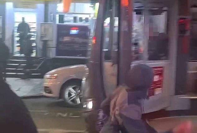 Armed with egg cartons, the feral youngsters made their way through the streets of Wolverhampton causing chaos on Valentines Day at around 7.30pm