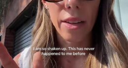 Fitness influencer and mum-of-three Sarah Stevenson, known online as Sarah's Day, said she was left 'shaking' after a confrontation with another woman while pushing her pram to the park