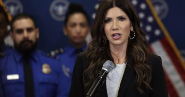 ICE, which is overseen by Kristi Noem's Department for Homeland Security (DHS), bought the warehouse in cash for $87.4 million on January 29 to house around 1,500 migrants as aggressive deportations continue apace, according to deeds seen by the Daily Mail