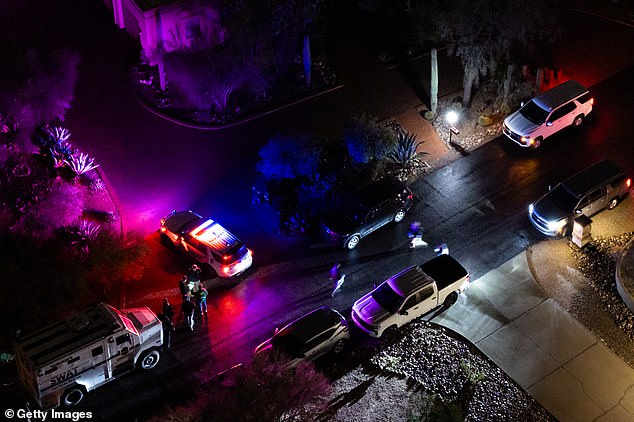 A Pima County Sheriff's Office SWAT team swopped on a house two miles from Nancy Guthrie's Tucson home late Friday and detained three. One neighor told a local NBC affiliate she saw someone shoot themselves in the head during the operation, but this claim has not been confirmed