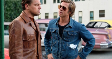 Leonardo DiCaprio and Brad Pitt in Once Upon a Time...in Hollywood