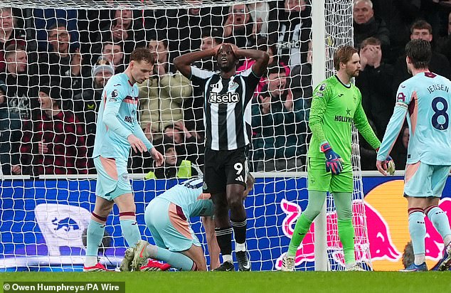 Yoane Wissa struggled against his former side as Newcastle were beaten 3-2 at home