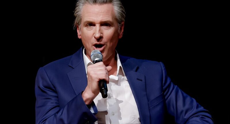 Gavin Newsom laid into a Fox News primetime host after the California governor was accused of racism. Newsom is facing accusations of racism from conservative media figures after telling an audience of black voters he was 'like you' while claiming he received a low SAT score and struggles with reading. Conservative firebrand Sean Hannity reacted to Newsom's comments on X by writing, 'Thinks a 960 SAT Makes Him "Like" Black Americans. Let That Sink In.' Newsom fired back at Hannity with a profanity-laced rant, accusing the Fox host of defending Donald Trump after the president shared a video depicting Barack Obama as an ape.