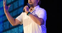 Actor Jamie Kennedy (pictured), 55, blasted stars who attack ICE operations and demanded they 'get on the front line' instead of preaching from red carpets guarded by security