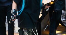 Kim Kardashian and Kanye West's preteen daughter North, 12, is set to launch her own fashion and jewelry brand; North is pictured on Saturday in New York