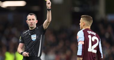 Referee Chris Kavanagh (above) and his assistant Nick Greenhalgh haven't been selected for Premier League duty this weekend after being involved in several officiating blunders last week