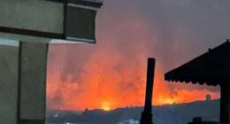 Unconfirmed footage appears to show large explosions on the Afghanistan skyline