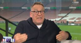 Paul Merson was furious with Chelsea's display in their second leg defeat by Arsenal