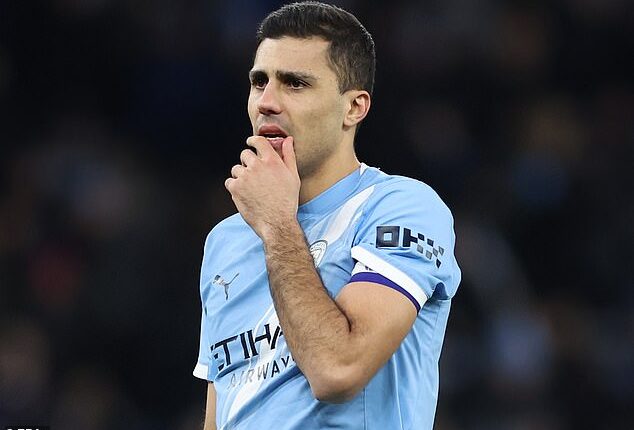 Pep Guardiola admitted that the club had been too keen to start Rodri after his ACL injury