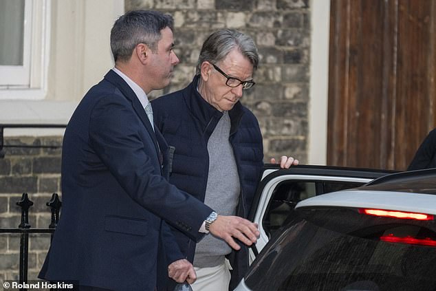 Peter Mandelson has today been arrested by police at his London home