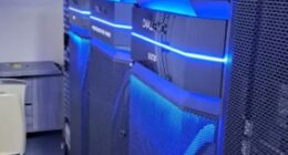 Pictured: Servers seized by police in a raid worth up to £750,000 last week