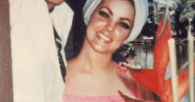Priscilla Presley shared that she and her late husband Elvis Presley would screen films 'every night' at his Tennessee estate Graceland early in their relationship; pictured in the 1960s