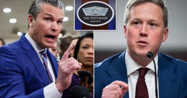 Pete Hegseth has forced out a senior military adviser to Army Secretary Dan Driscoll, defense officials revealed today. The shock move is the latest in a series of interventions by the Pentagon chief into the service's internal business, signaling a brutal escalation in the power struggle at the top of the military. The ouster is the result of a serious strain between Hegseth and Driscoll – two of the Trump administration's most powerful political appointees. The war chief directed Driscoll to fire Col. David Butler during a conversation at the Pentagon last week, sources tell the Washington Post.