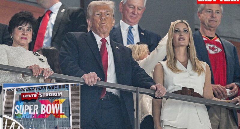 Donald Trump is not going to the Super Bowl on Sunday because aides warned him the crowd would not welcome him kindly to the stadium, a new report claims. The President said last month he wouldn't be going to the NFL's championship game in Santa Clara, California because it's 'just too far away.' 'I would go if, you know, it was a little bit shorter,' he told the New York Post. But the real reason, sources now tell progressive outlet Zeteo, is that Trump heard from advisers and officials that the crowd would heckle him at the Bay Area stadium home to the San Francisco 49ers. One White House official said Trump's chances of getting booed were 'big league', and four people familiar with the situation said the administration was worried about the slew of video clips and media coverage the scene would undeniably attract.