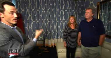 Former First Lady Jill Biden's ex-husband William Stevenson (pictured right) said he would 'never be apart' from wife Linda (pictured center) in a resurfaced interview after he was charged with killing her