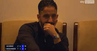Former Man United boss Ruben Amorim was spotted watching tennis in Qatar on Thursday