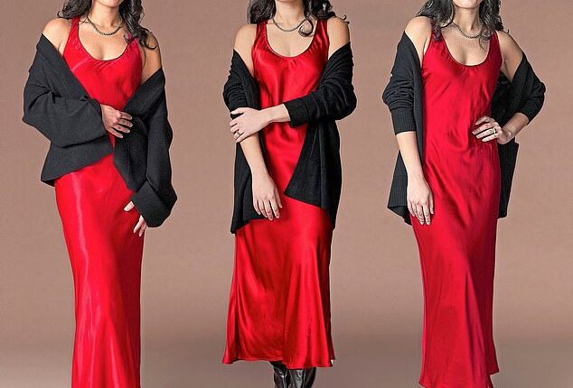 SPOT THE DUPE: One of these slip dresses costs £38, and another is more than £400. Can you tell which is which?