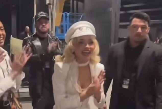 Sabrina Carpenter was left horrified after realising a bird pooped on her during Grammys performance