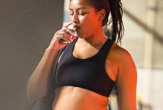 Sasha Obama was spotted puffing on a vape after stepping out of a luxury gym in West Hollywood